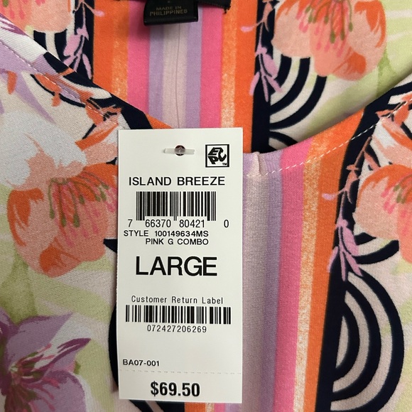 JM COLLECTION ISLAND BREEZE PINK G COMBO
LARGE
BNWT - Picture 3 of 6